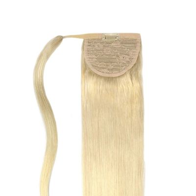 El cabello humano recto cola de caballo Extensión PE-230829 20 pulgadas Kinky recto / curly cola de caballo