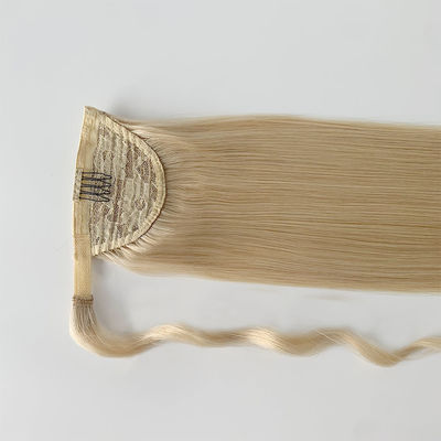 El cabello humano recto cola de caballo Extensión PE-230829 20 pulgadas Kinky recto / curly cola de caballo