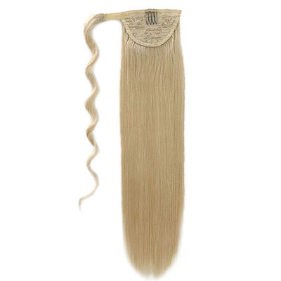 El cabello humano recto cola de caballo Extensión PE-230829 20 pulgadas Kinky recto / curly cola de caballo