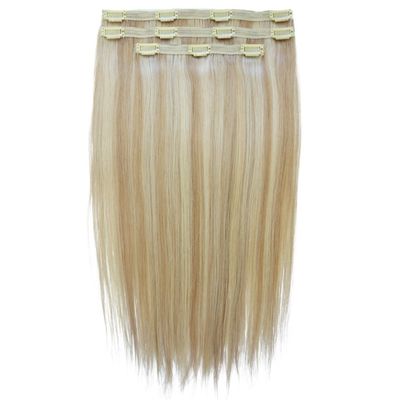 Clip de personalización Ins 100% de cabello humano virgen para mujeres blancas clip tipo pre-agregado
