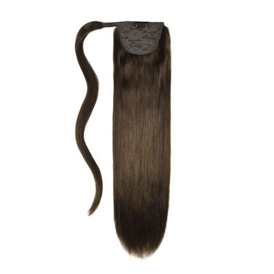 Extensones de cabello alineadas con la cutícula Muti-color cabello humano virgen crudo por mayor cola de caballo