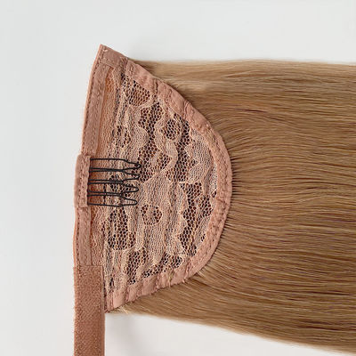 Extensiones de cola de caballo de pelo humano crudo Dyeable 50.00cm * 8.00cm * 3.00cm Tamaño del paquete