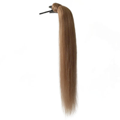 Extensiones de cola de caballo de pelo humano crudo Dyeable 50.00cm * 8.00cm * 3.00cm Tamaño del paquete