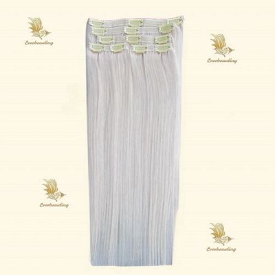 16-24 pulgadas 150g Clip en extensiones de cabello humano doble trama Varias opciones de longitud