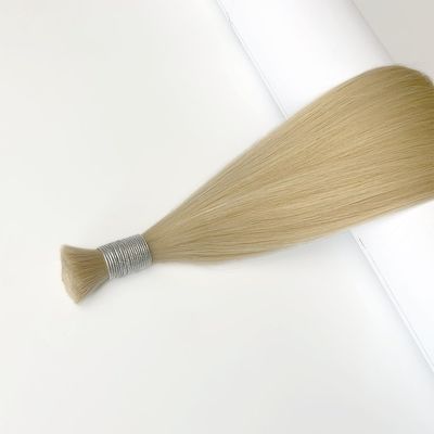 100% Remy Cabello virgen indio sin procesar Productos a granel Rubio natural