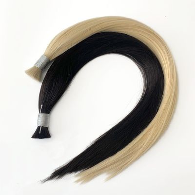 100% Remy Cabello virgen indio sin procesar Productos a granel Rubio natural