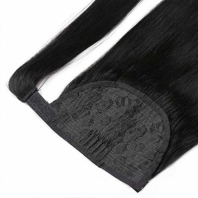 Extensiones de cabello de cola de caballo brasileñas con color muti y política de reembolso de 30 días