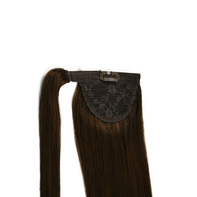 Extensión de cabello de cola de caballo Envuelto alrededor de largo sedoso recto para mujeres cola de caballo-231014