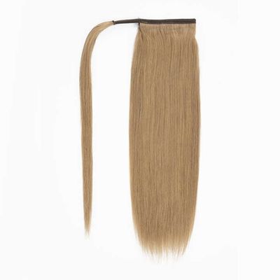100% Vietenameza de cabello humano en bruto Envuelto alrededor de la petición personalizada de extensiones de cabello de cola de caballo
