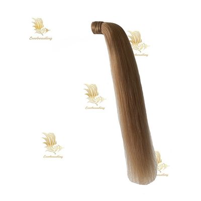 100% Cabello humano cola de caballo Remy estilo recto cabello ruso teñible