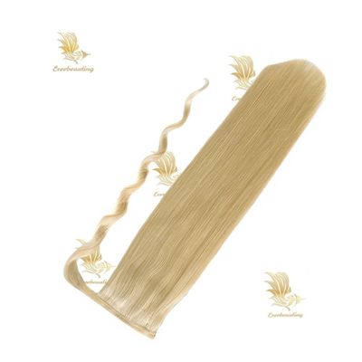 Cintura-240527 Muti-Color Extensiones de cabello de cola de caballo rizado con color Muti