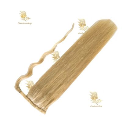 Cintura-240527 Muti-Color Extensiones de cabello de cola de caballo rizado con color Muti