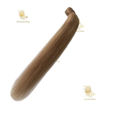 Cintura-240527 Muti-Color Extensiones de cabello de cola de caballo rizado con color Muti
