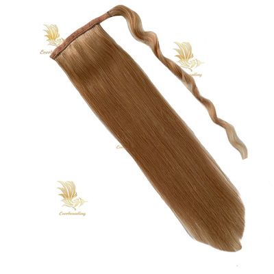 Cintura-240527 Muti-Color Extensiones de cabello de cola de caballo rizado con color Muti