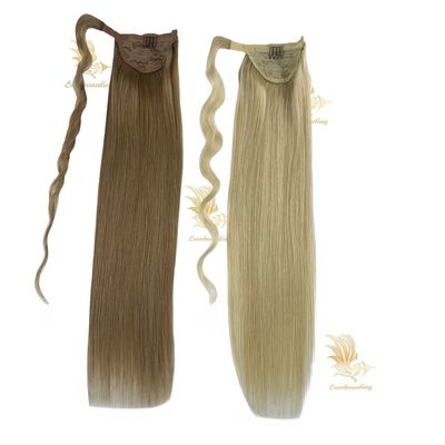 Remy Cabello Humano Ponytail Parrilla 100% sin procesar Brasileño Tiempo de entrega estimado