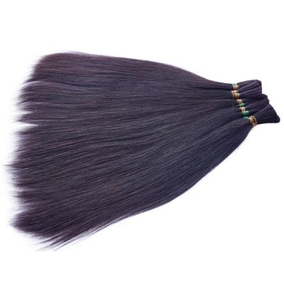 Pago inicial de primera calidad Vietnamita de cabello crudo a granel 9c Virgen Blonde Color Extensiones