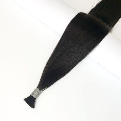 Hueso rubio recto extensión de cabello humano doble dibujado con 0,300 kg paquete peso bruto