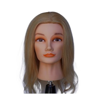 Muñeco de maniquí de cosmetología de mujer cabeza de muñeco para entrenamiento y práctica de cosmetología