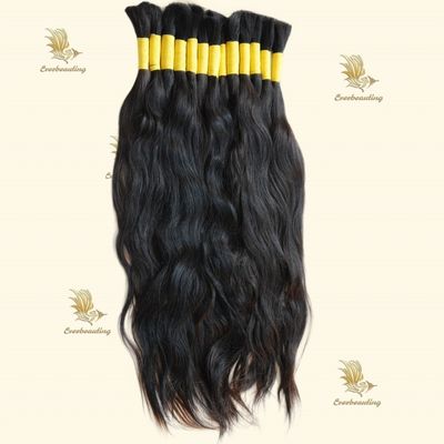 Pago completo de negro a rubio natural cabello liso a granel extensiones de cabello humano teñible