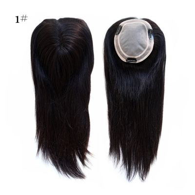 5.5X6 pulgadas de mano Atado doble Mono Top Remy Pelo humano europeo Topper Toupee PU alrededor MT-S1