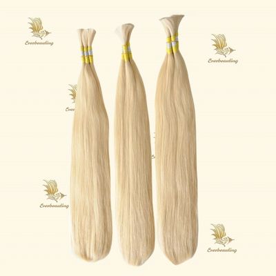 Cabello humano virgen brasileño de 24 pulgadas recto doble dibujado miel extensión de cabello rubio