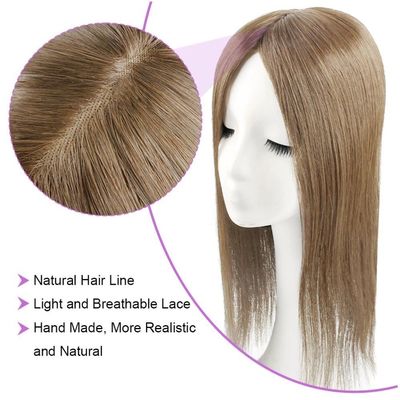 5.5X6 pulgadas de mano Atado doble Mono Top Remy Pelo humano europeo Topper Toupee PU alrededor MT-S1