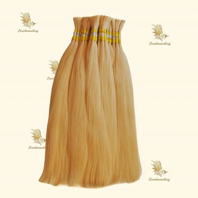 Personalización 100g de color claro de pelo ruso de color liso paquete a granel peso bruto de 0,400kg
