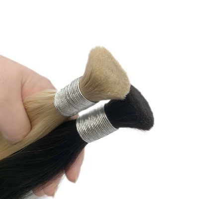 Personalización 100g de color claro de pelo ruso de color liso paquete a granel peso bruto de 0,400kg