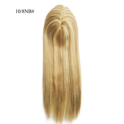 Perfecto para mujeres mono encaje base peluquería 13 * 17 Cm resaltado de pelo humano marrón tops