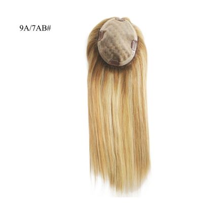 Cabello europeo 100% brasileño de cabello humano para mujeres mono base de seda mujeres toupe