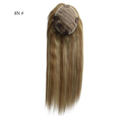 Mono Topper de 16 pulgadas Monofilamento de pelo humano con costos de envío bajos