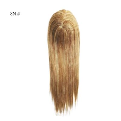 Mono Topper de 16 pulgadas Monofilamento de pelo humano con costos de envío bajos