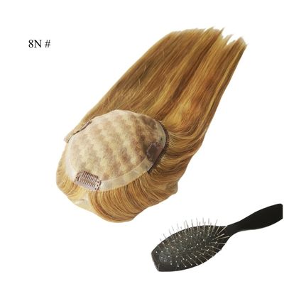 Mono Topper de 16 pulgadas Monofilamento de pelo humano con costos de envío bajos