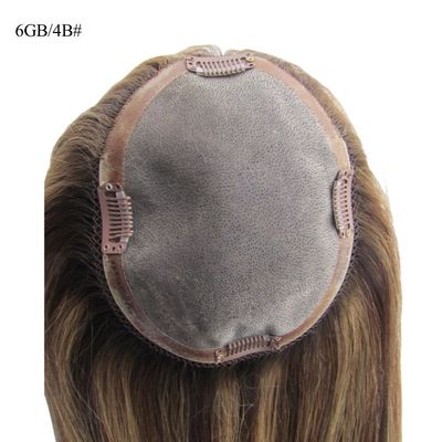 Mono Base Judios Kosher Topper para Mujeres 5.5X6 Prime Prime Cuticle Alineado Pieza de Cabello