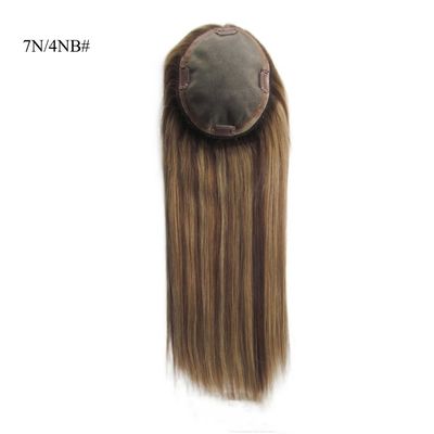 Remy Hair Mono Topper para cabello humano para mujeres de cabello delgado 0.300kg Peso bruto del paquete
