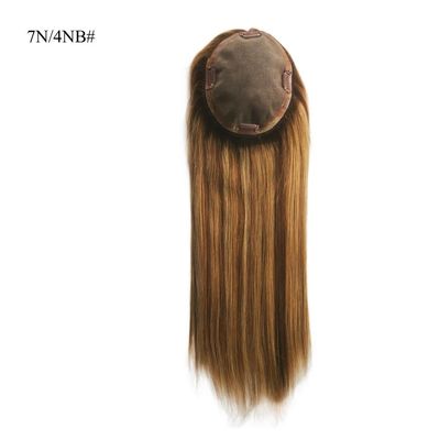 Remy Hair Mono Topper para cabello humano para mujeres de cabello delgado 0.300kg Peso bruto del paquete