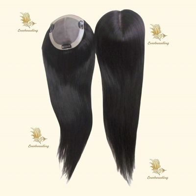 Solicitud personalizada Mini Toppers de color natural de 16 pulgadas para la pérdida de cabello
