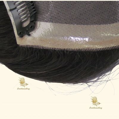 Solicitud personalizada Mini Toppers de color natural de 16 pulgadas para la pérdida de cabello