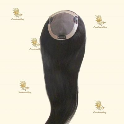 Solicitud personalizada Mini Toppers de color natural de 16 pulgadas para la pérdida de cabello